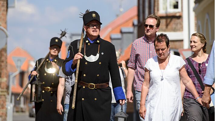 The guards city tour in Ringkøbing