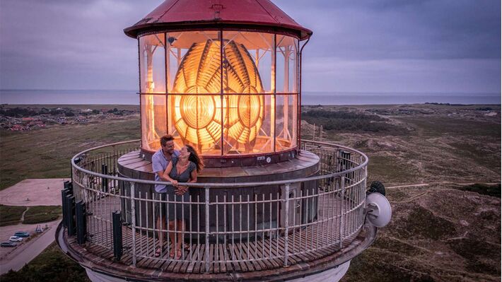 Open in the evening at Lyngvig Lighthouse