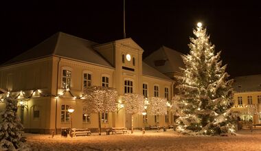 Juletræstænding i Ringkøbing