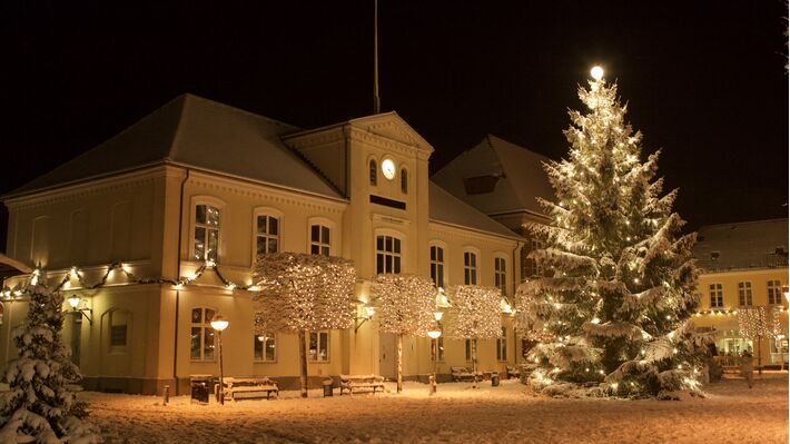 Christmas tree lighting in Ringkøbing