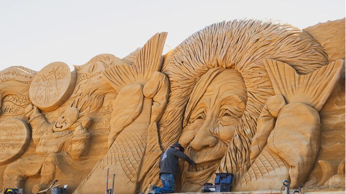 Sand Sculpture Festival in Søndervig