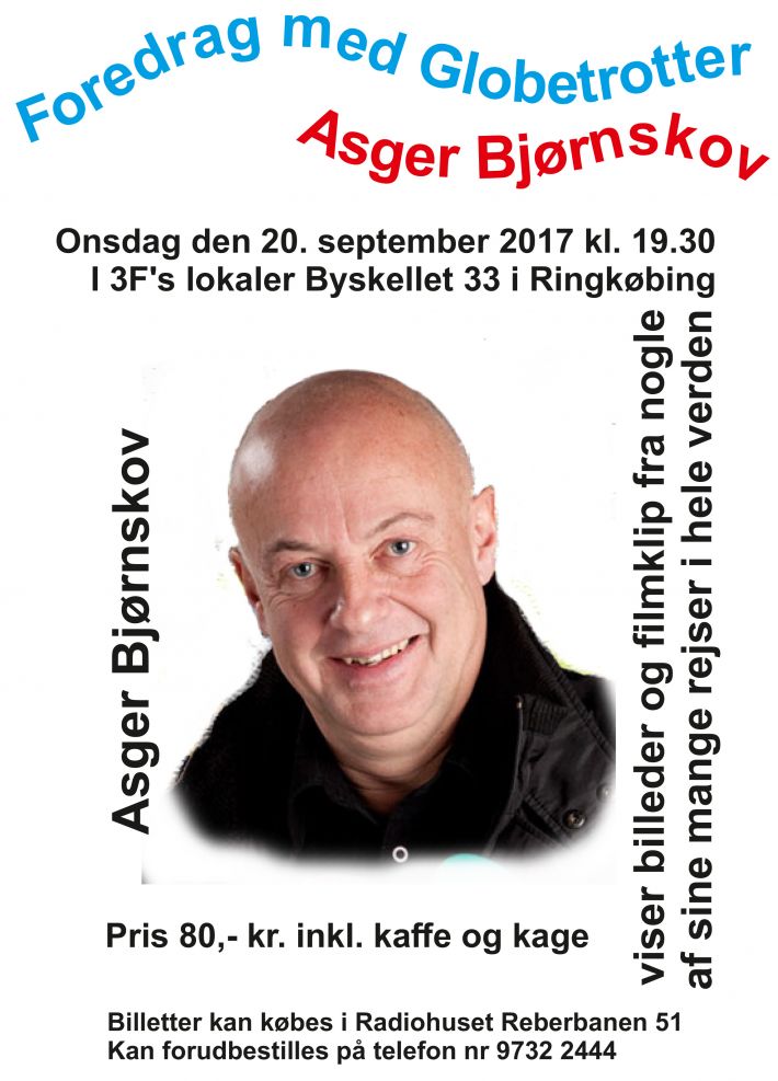 Foredrag med Globetrotter - Asger Bjørnskov